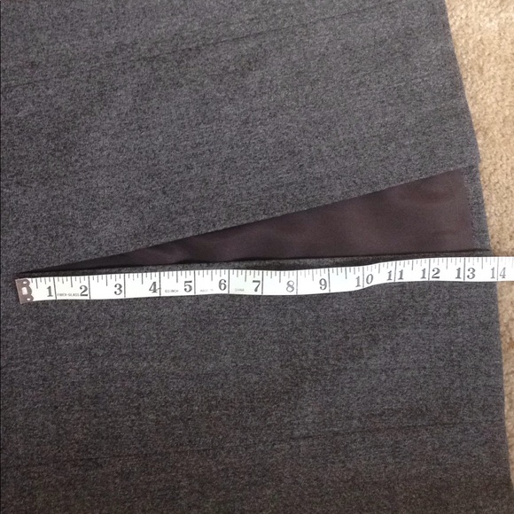 EUC J.CREW Long Straight Wool Skirt, Gray Heather - Picture 3 of 6